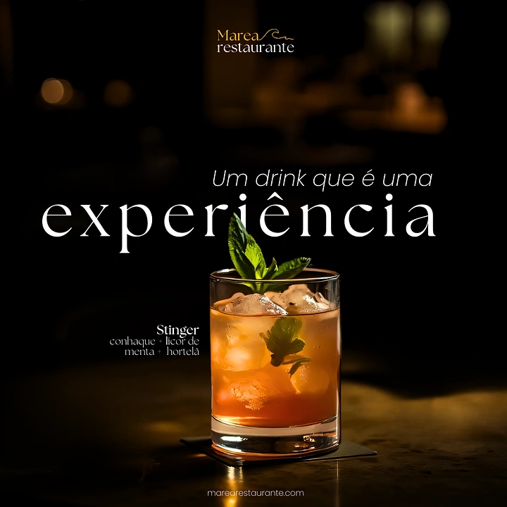 Bars & Pubs creative ad: Premium cocktail product presentation