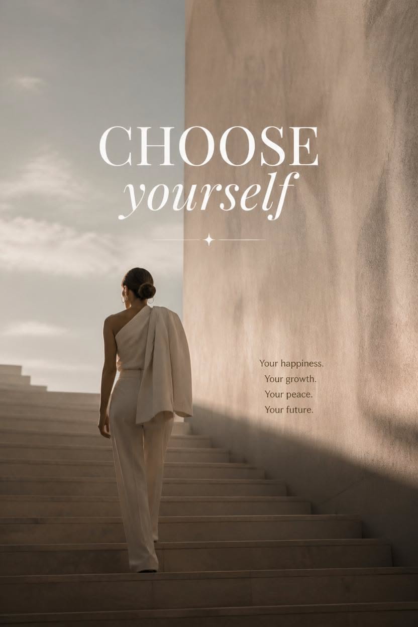 Story: Staircase visually reinforces choosing yourself