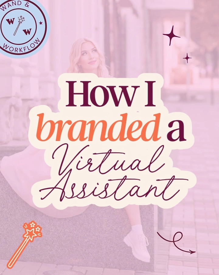 Virtual Assistant Services creative ad: Branding-as-magic visual idea