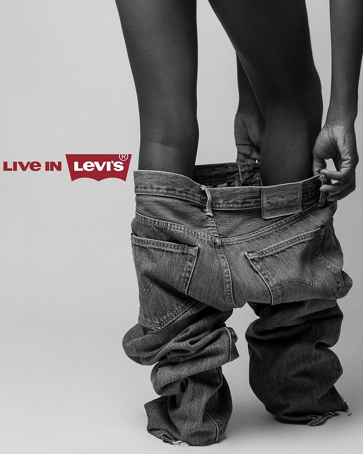 Denim & Jeans Brands creative ad: Iconic jeans-as-fashion statement visual