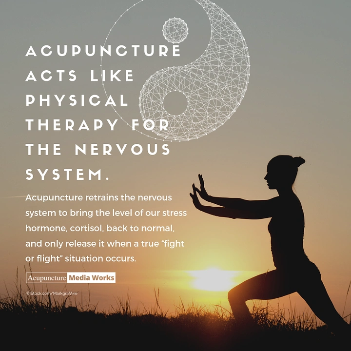 Acupuncture & Cupping Clinics creative ad: Brain mesh visualizes nervous-system relief