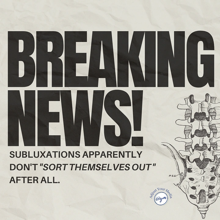 Chiropractors creative ad: Breaking-news framing makes clever subluxation pun