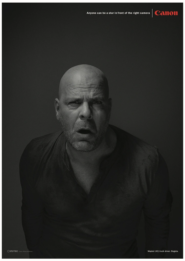 Cameras & Camera Stores creative ad: Humorous casting emphasizes professional quality