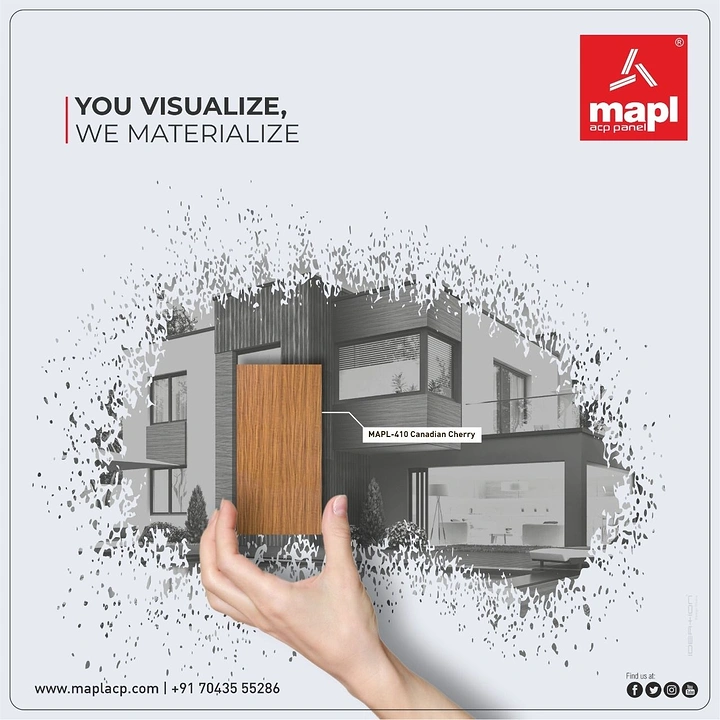 Carpenters & Woodwork creative ad: Hand materialises sketched house into panel