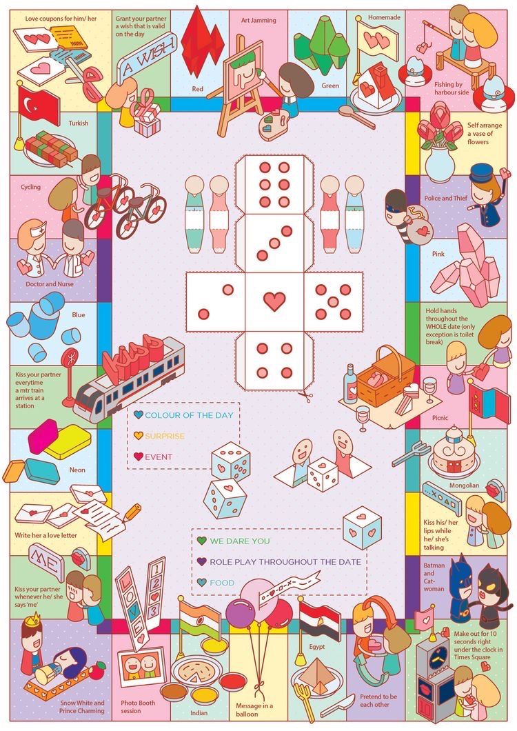 Story: Illustrated world built as game board