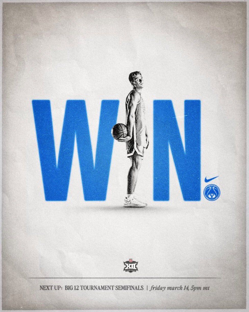 Instagram post: Basketball player standing in as the I in a giant word