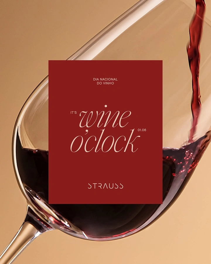 other-festival creative ad: Red wine pouring into a tilted glass behind a burgundy card