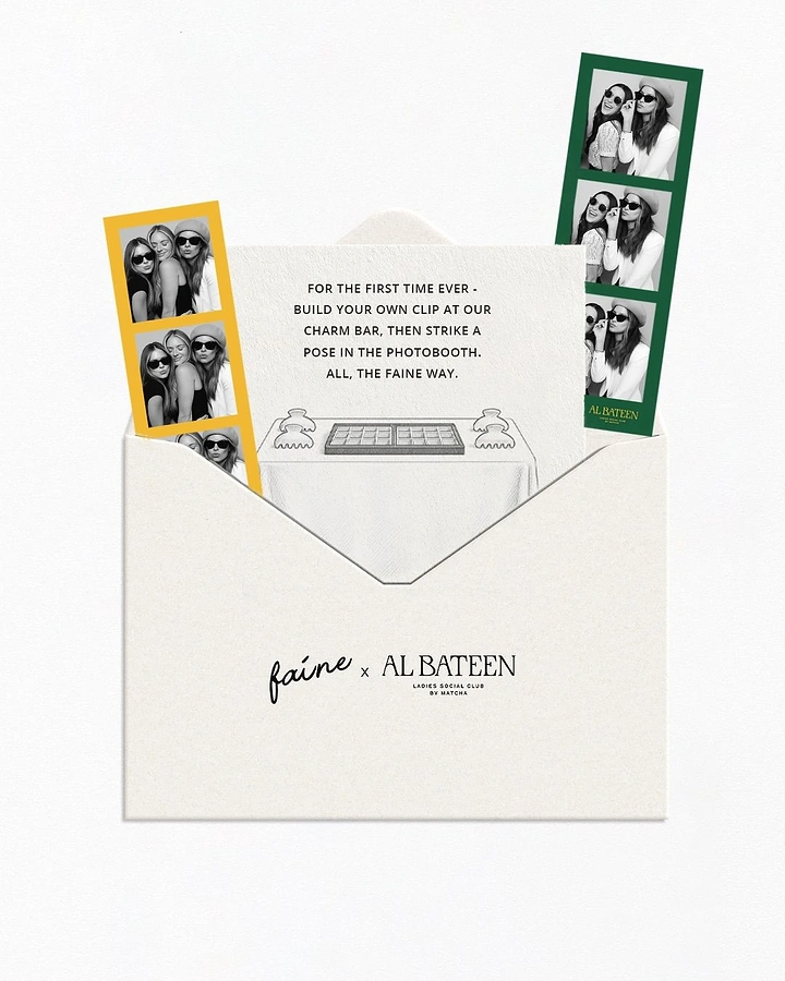 Photo Booth Rentals creative ad: Photo strips cleverly become wedding stationery