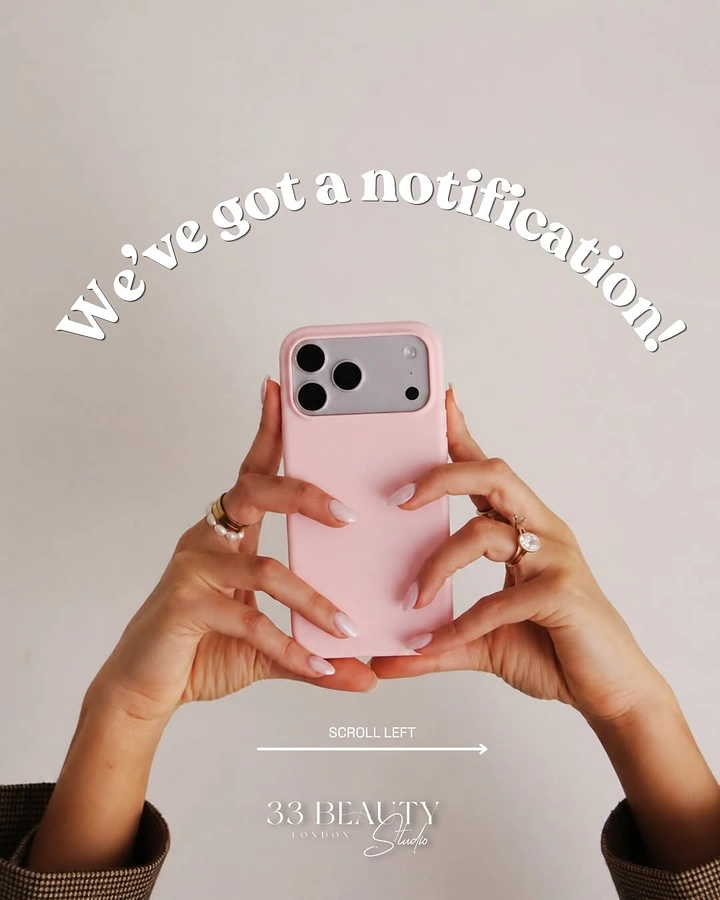 Phone Cases & Mobile Accessories creative ad: Notification pun supports phone reveal