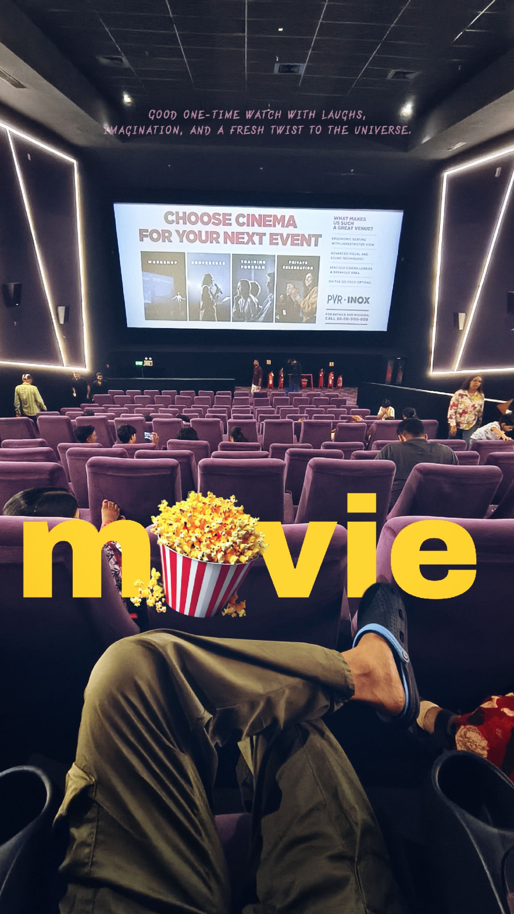 Story: Popcorn bucket replaces 'o' in movie
