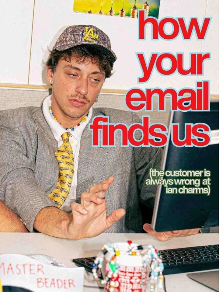 Agency creative ad: Quirky character with bold email humor