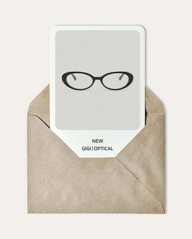Opticians & Eye Care creative ad: New collection delivered as envelope letter