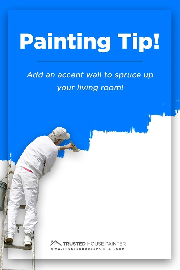 House Painters creative ad: Painter painting over the poster itself