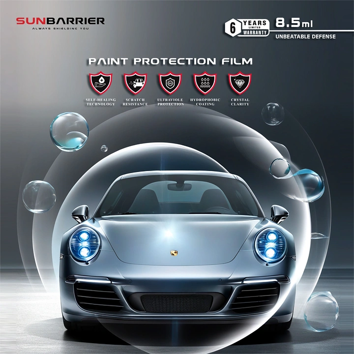 Window Tinting & Car Wraps creative ad: Protective bubble around luxury car
