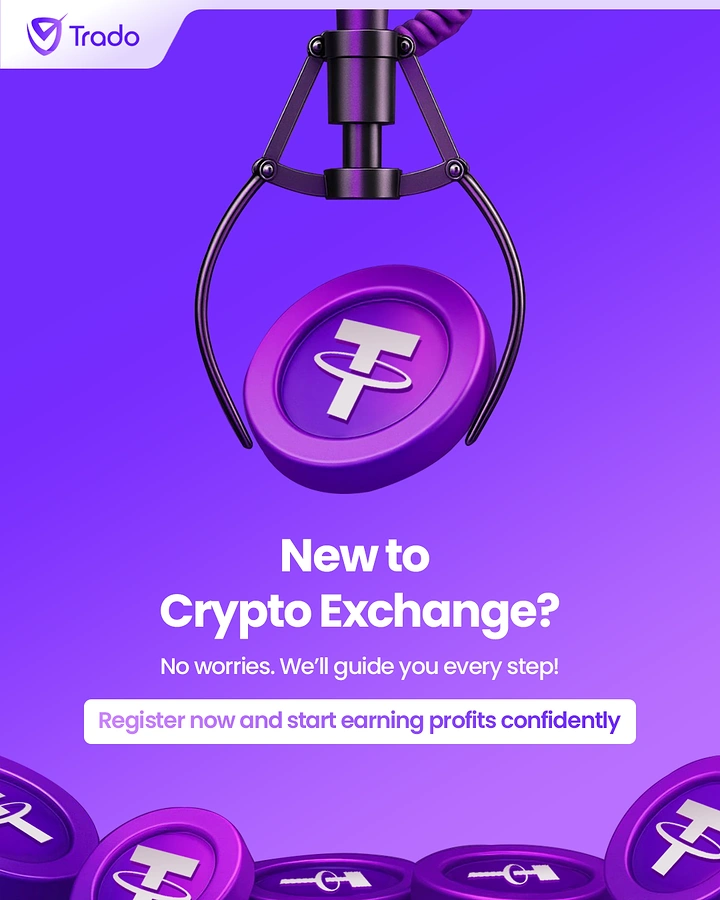 Stock Brokers & Investing creative ad: Arcade claw lifting a purple 3D stablecoin