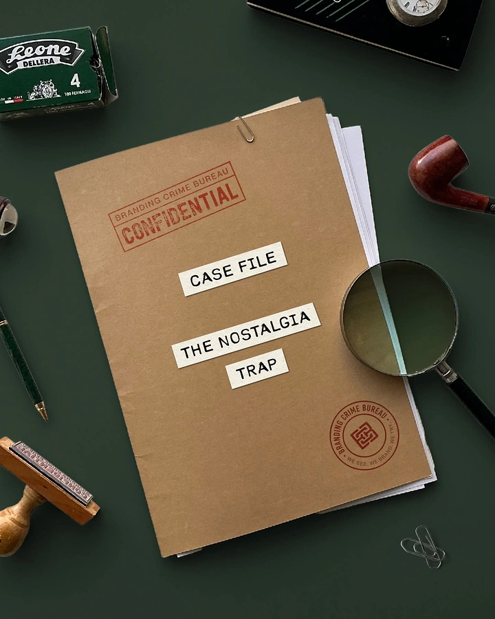 Business Consulting Firms creative ad: Kraft detective case file on a desk with investigator props