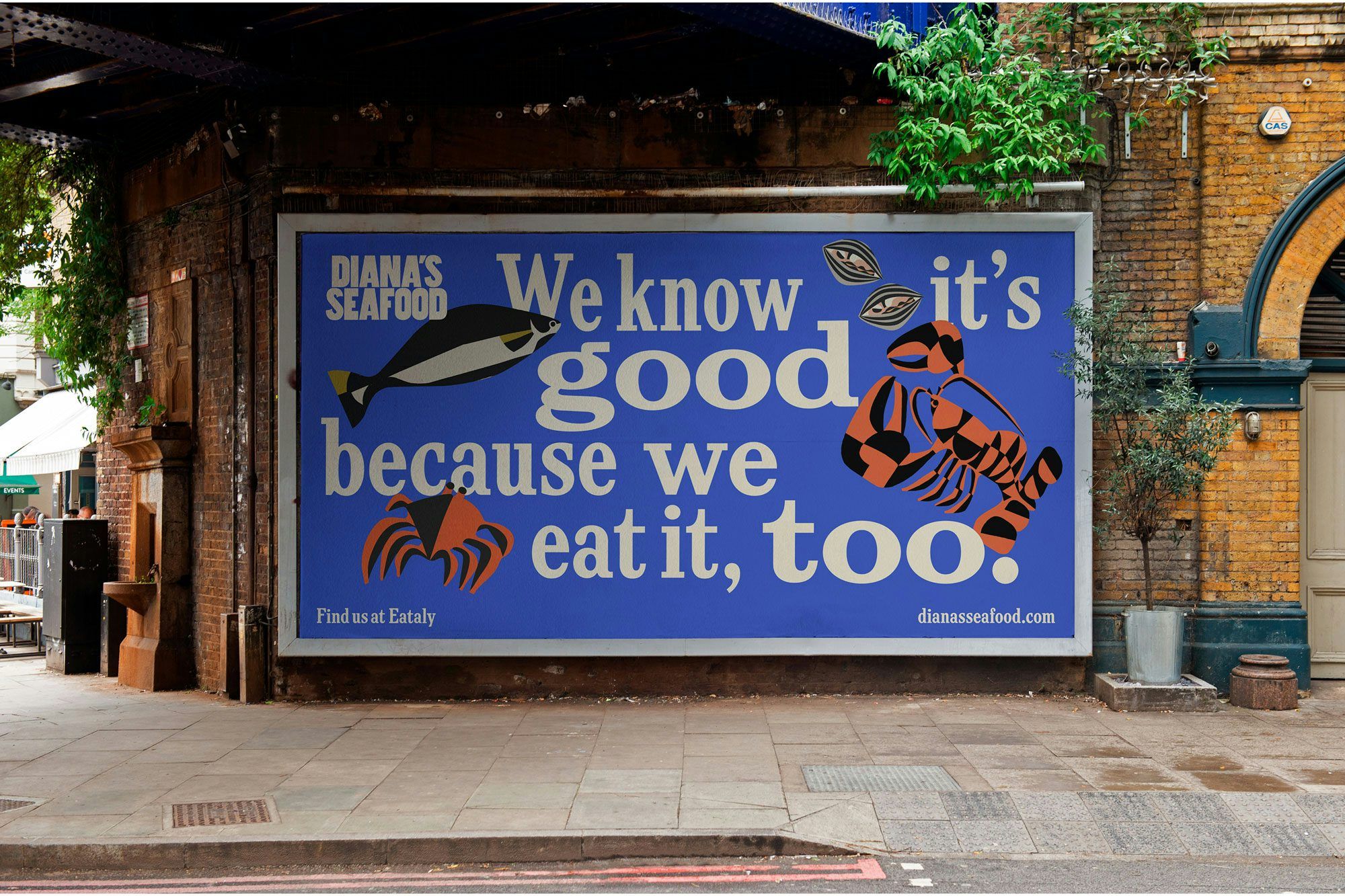 Banner: Witty copy makes seafood confidence memorable