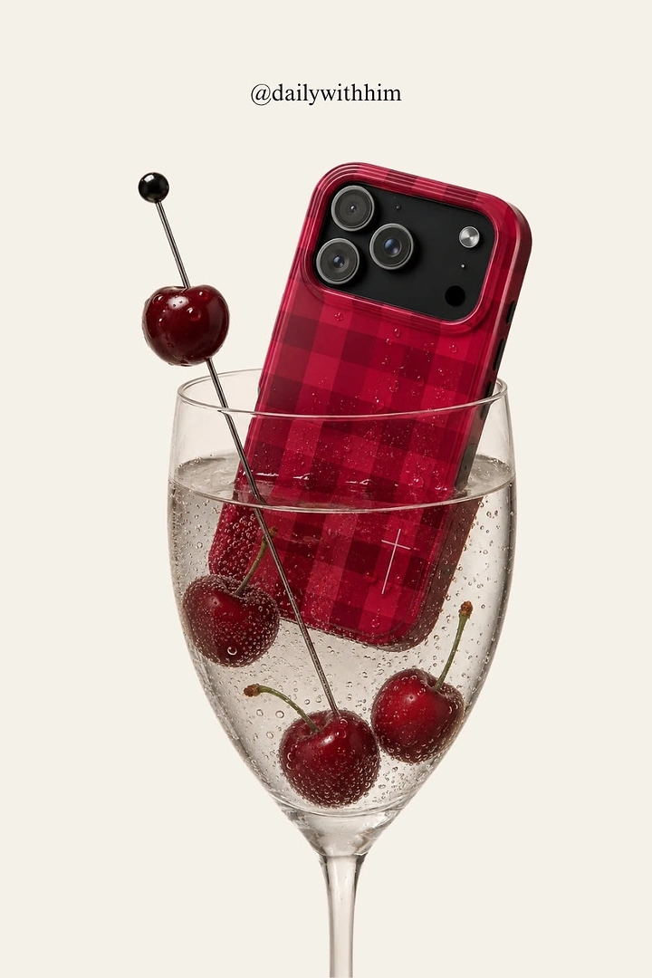 Phone Cases & Mobile Accessories creative ad: Case styled as cocktail centerpiece