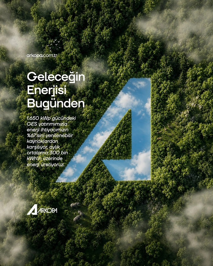 Construction creative ad: Brand letter-mark carved into a dense forest, showing sky through it