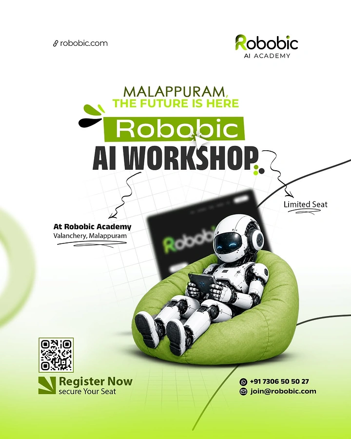 Robotics & STEM Classes creative ad: Robot relaxing in a beanbag is distinctive