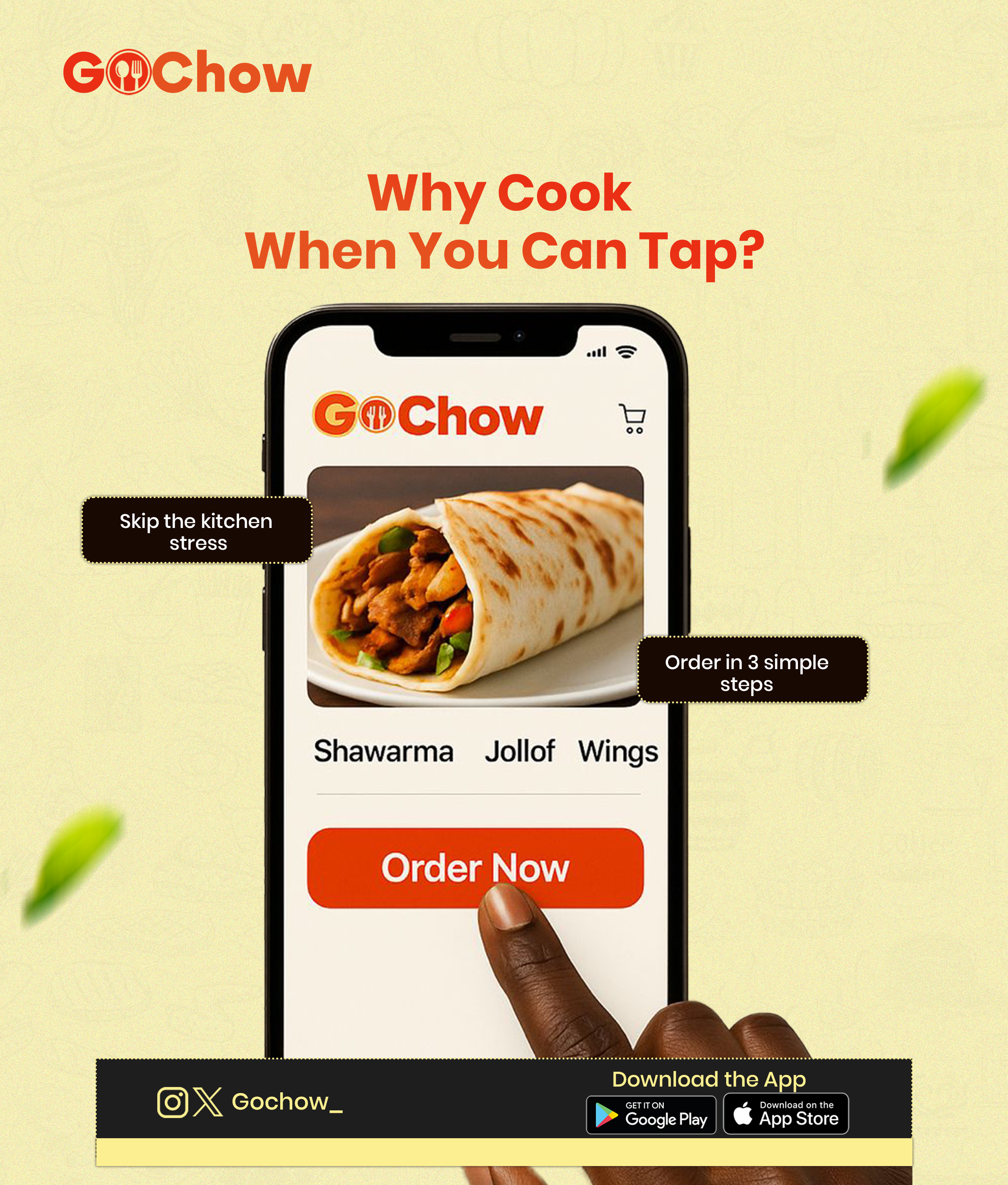 Instagram post: Tap-versus-cooking benefit wordplay