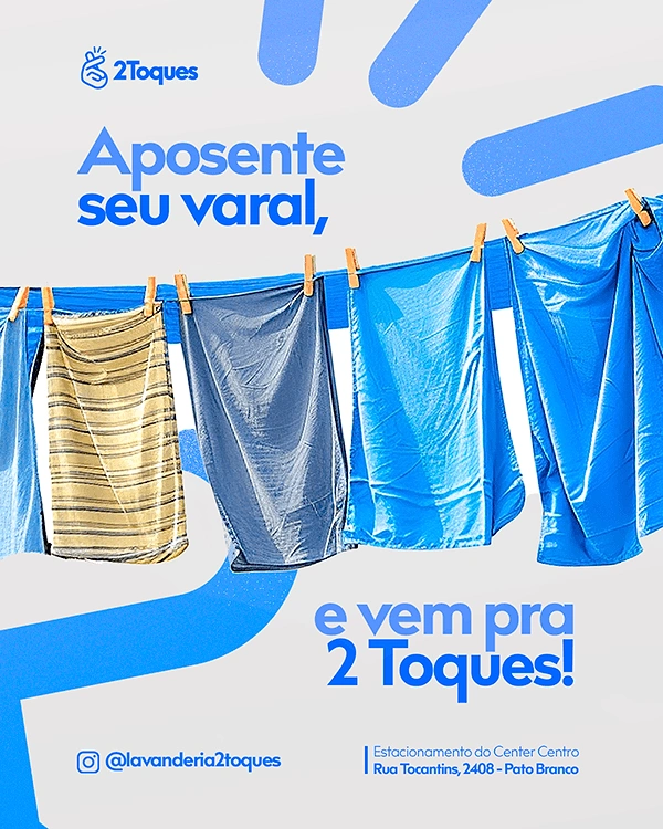 Laundry & Dry Cleaning creative ad: Retire your clothesline, bold graphic