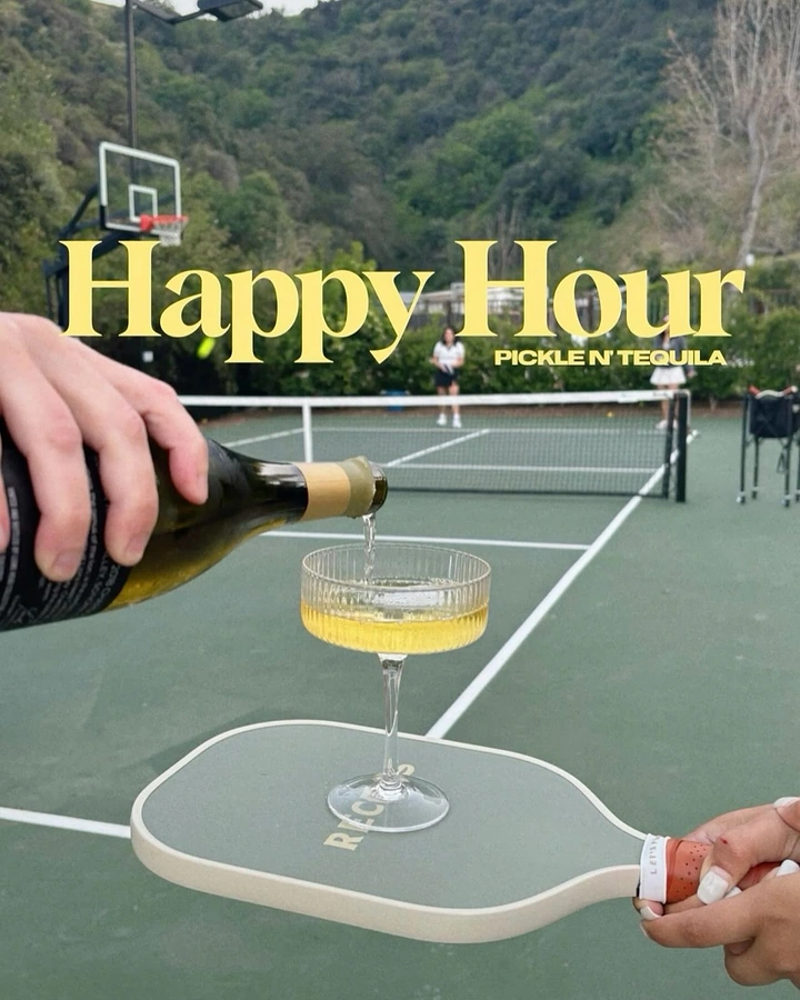 Bars & Pubs creative ad: Pickleball and pickle-tequila pun