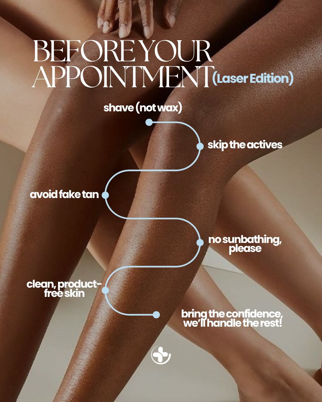 Instagram post: Prep checklist path tracing along legs