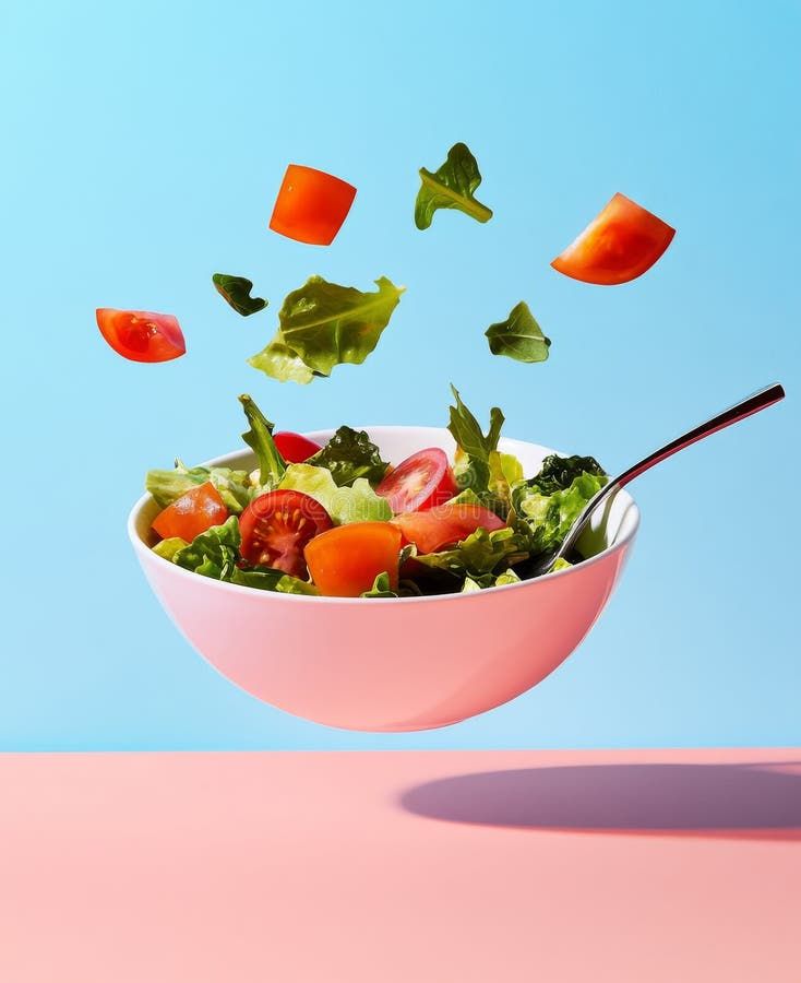 Instagram post: Floating ingredients create playful motion