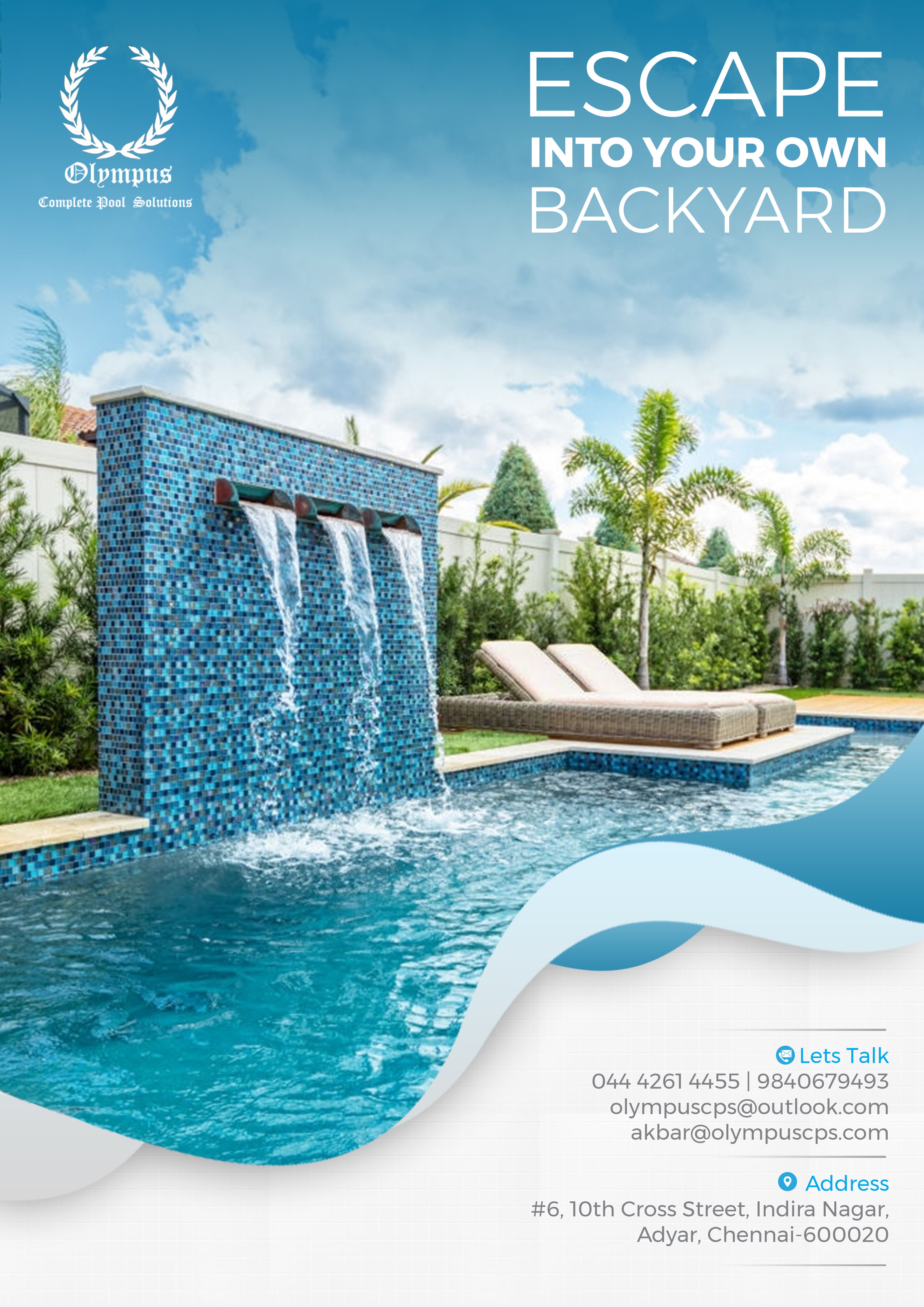 Story: Backyard resort escape advertising concept