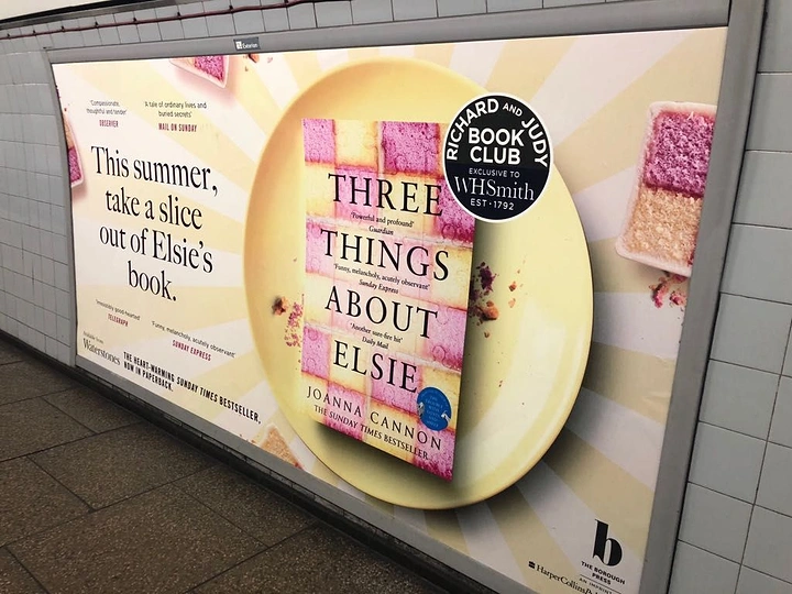 Bookstores creative ad: Book as cake slice, 'take a slice' pun