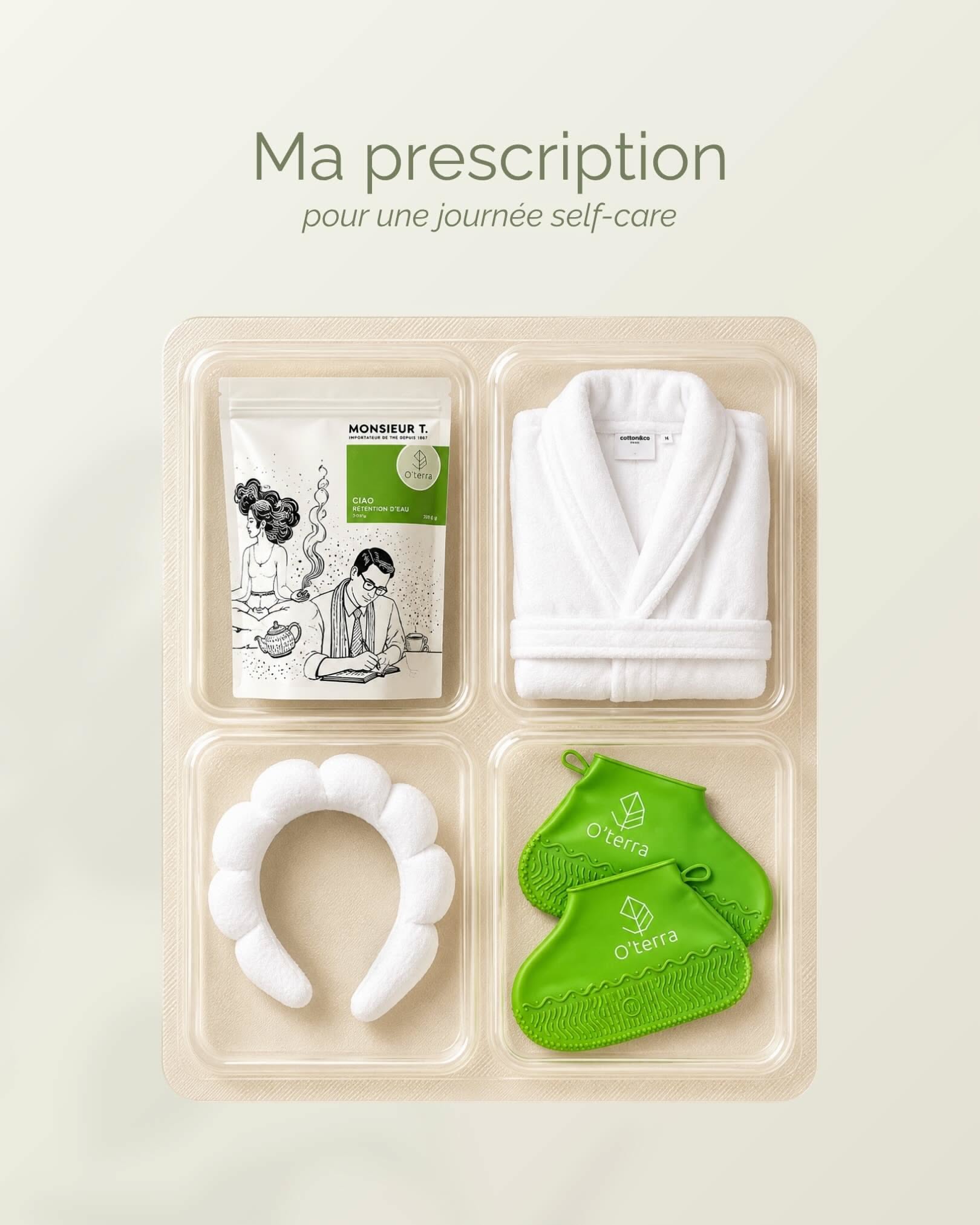 Pill blister pack holding summer essentials and a serum