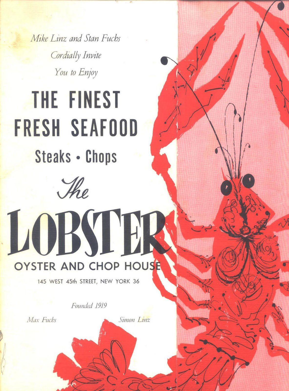 Instagram post: Distinctive lobster illustration composition
