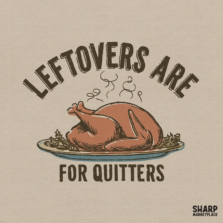Thanksgiving creative ad: Witty 'leftovers are for quitters' turkey copy