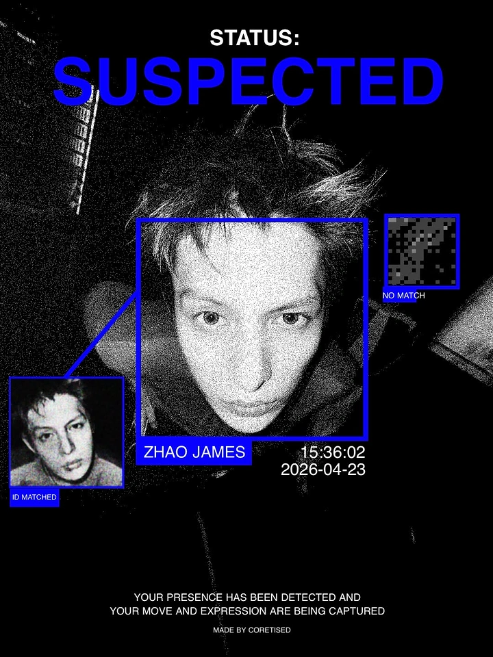 Photo Booth Rentals creative ad: Surveillance interface turns capture into concept