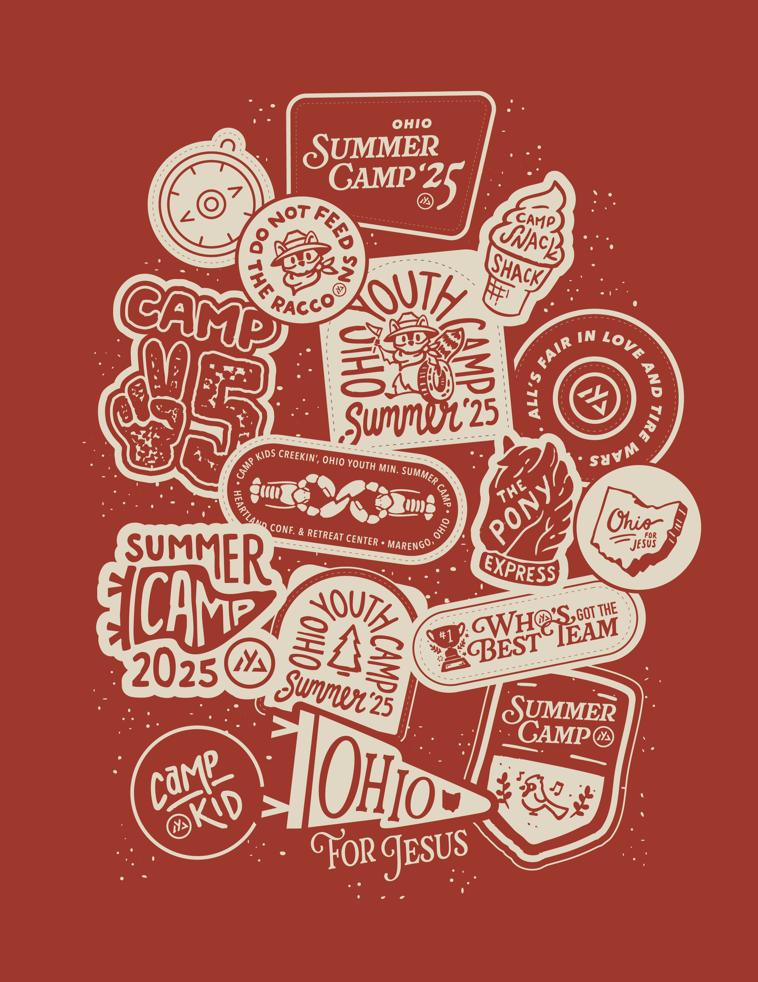 Instagram post: Sticker collage turns camp into identity
