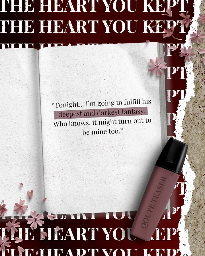Bookstores creative ad: Quote teaser with highlighter-marked book page