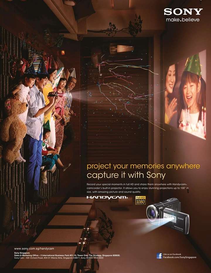 Cameras & Camera Stores creative ad: Memory connection visualized across spaces