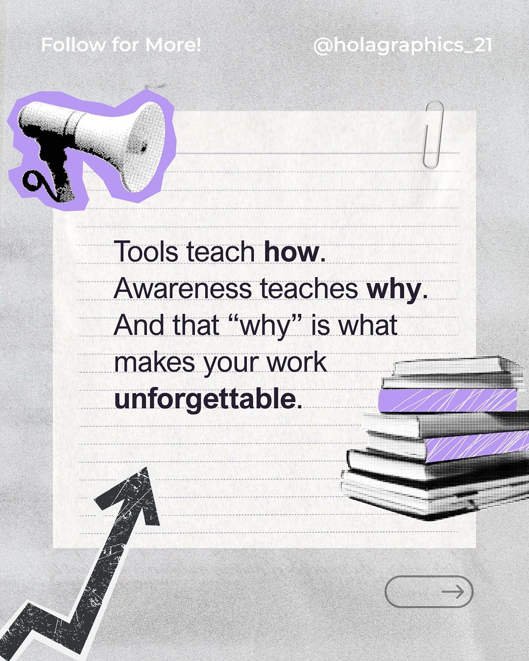 Instagram post: Tools-versus-awareness metaphor lands clearly