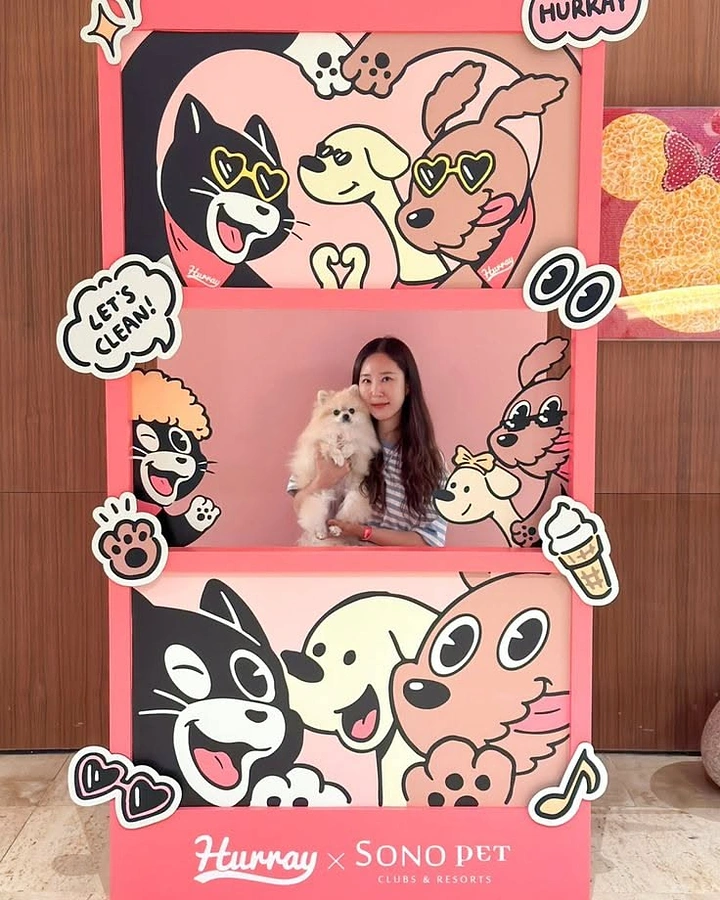 Photo Booth Rentals creative ad: Pet-themed booth collaboration artwork