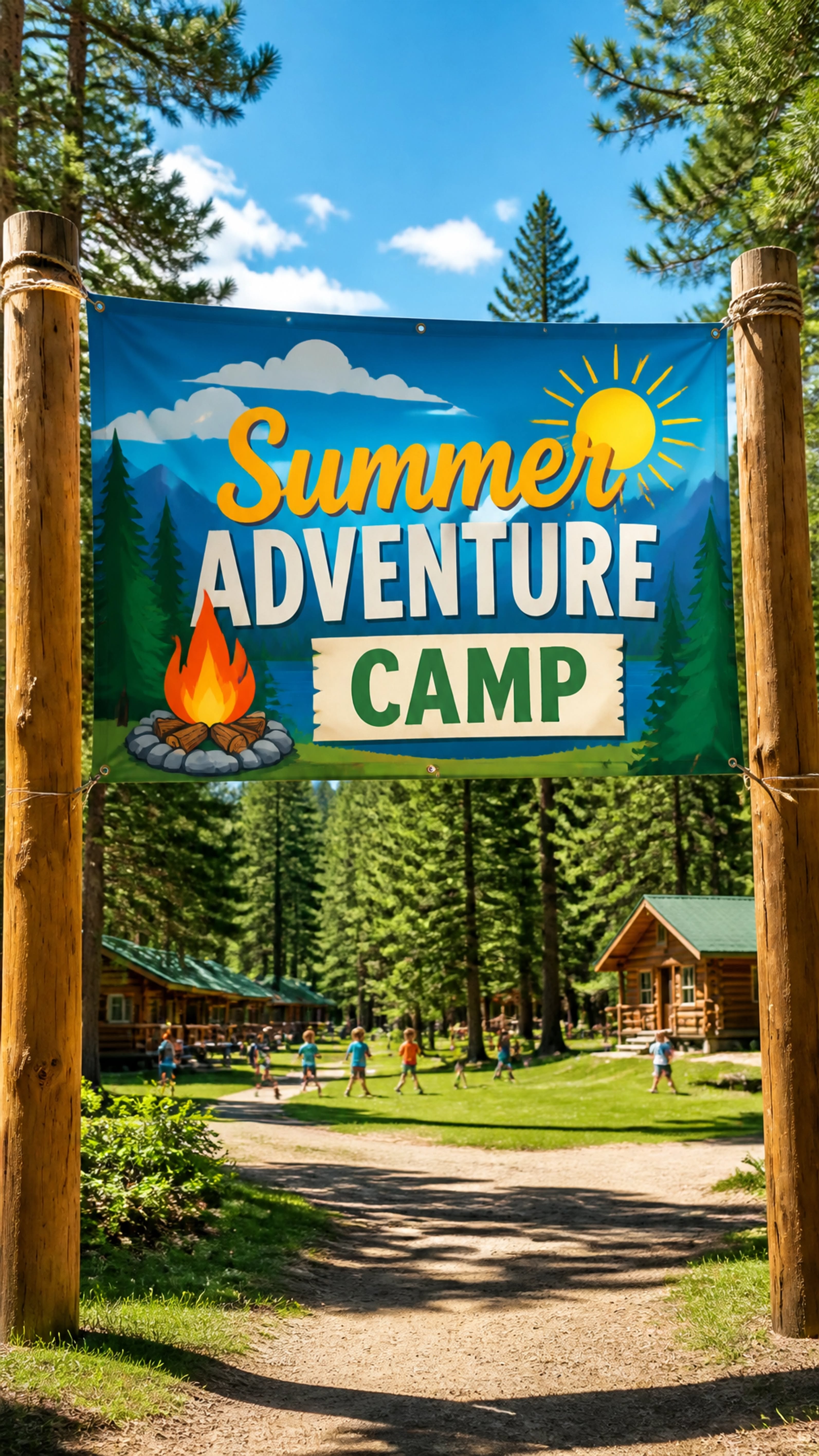 Story: Camp entrance sign becomes scenic gateway