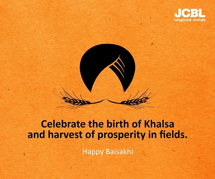 other-festival creative ad: Black turban silhouette with wheat-ear moustache