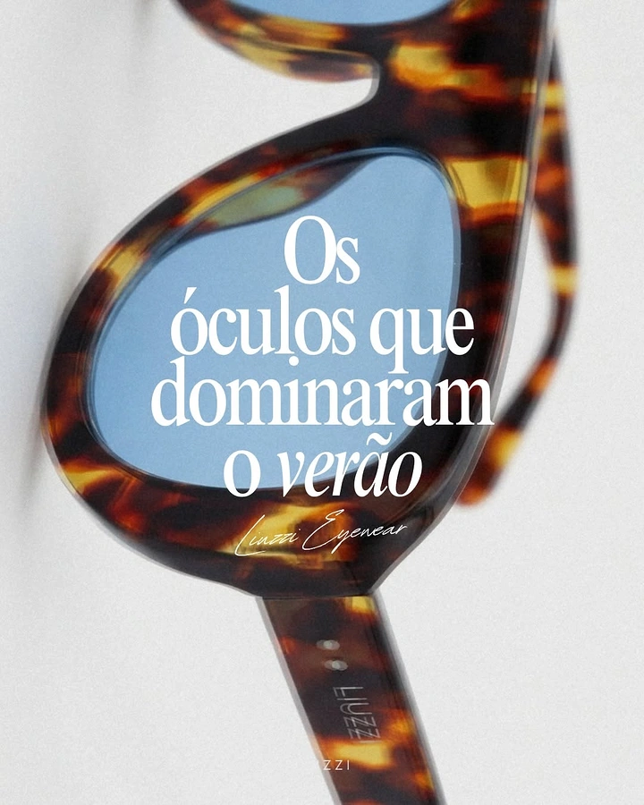 Opticians & Eye Care creative ad: Headline set inside giant sunglass lens