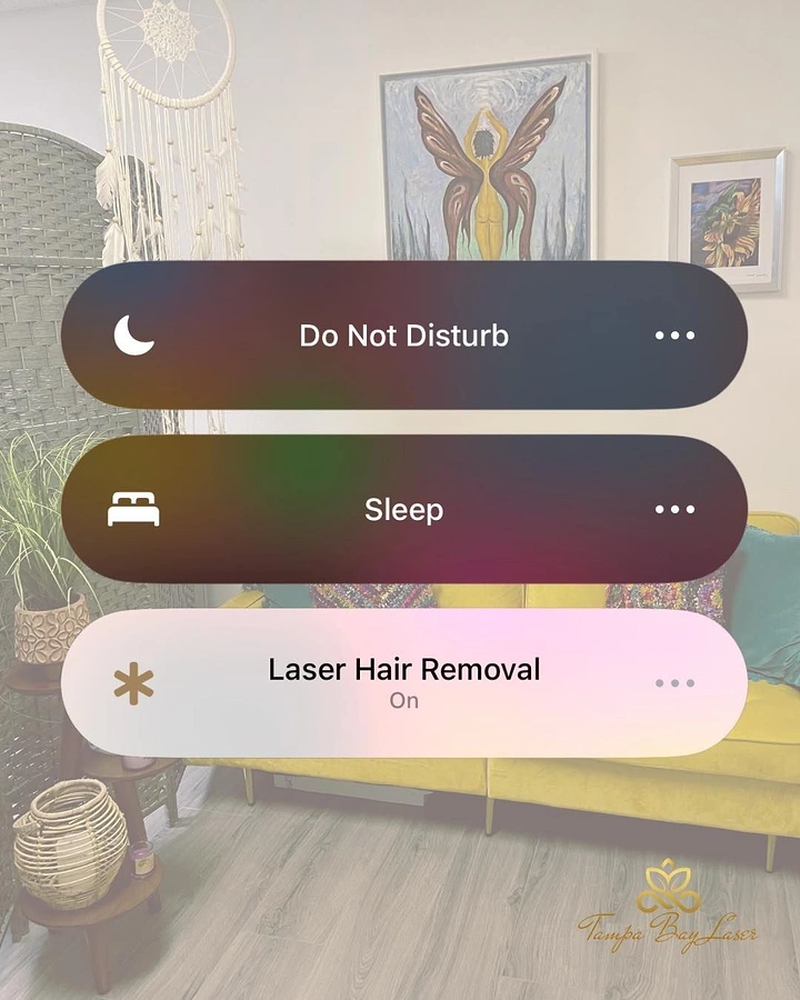 Skin & Cosmetic Clinics creative ad: Phone focus-mode toggle for laser
