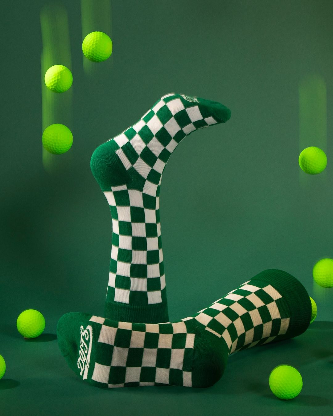 Instagram post: Checkerboard sock tennis metaphor