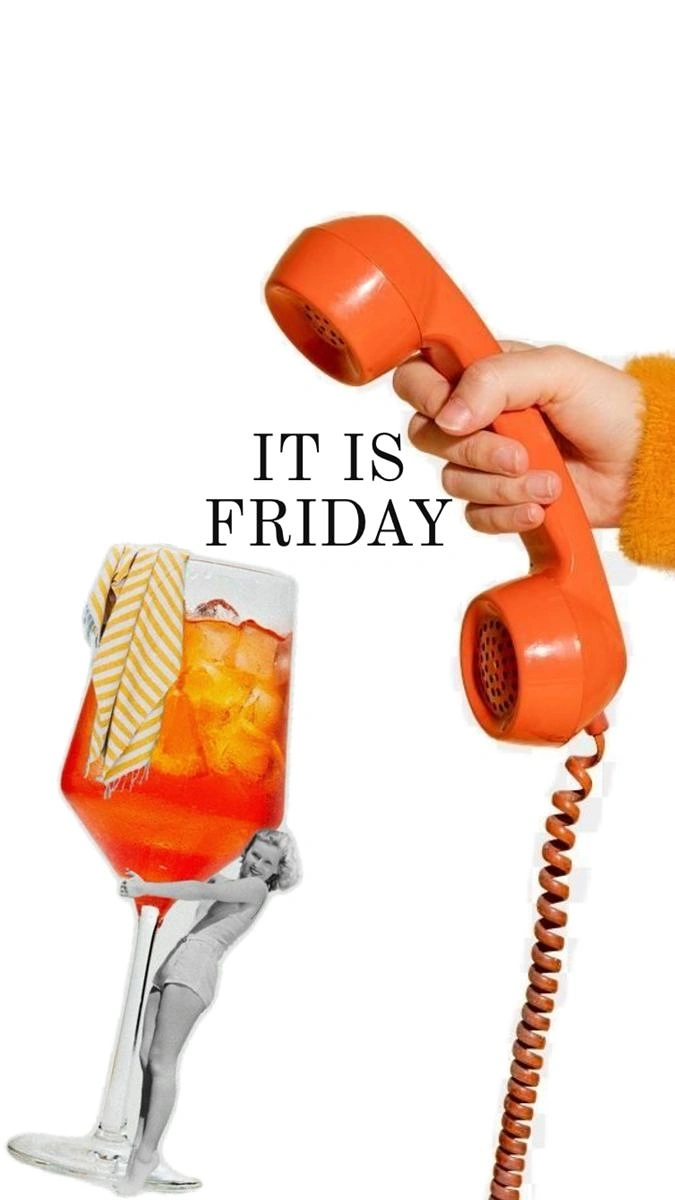 Tumblers, Flasks & Drinkware creative ad: Phone imagery turns Friday into drink call