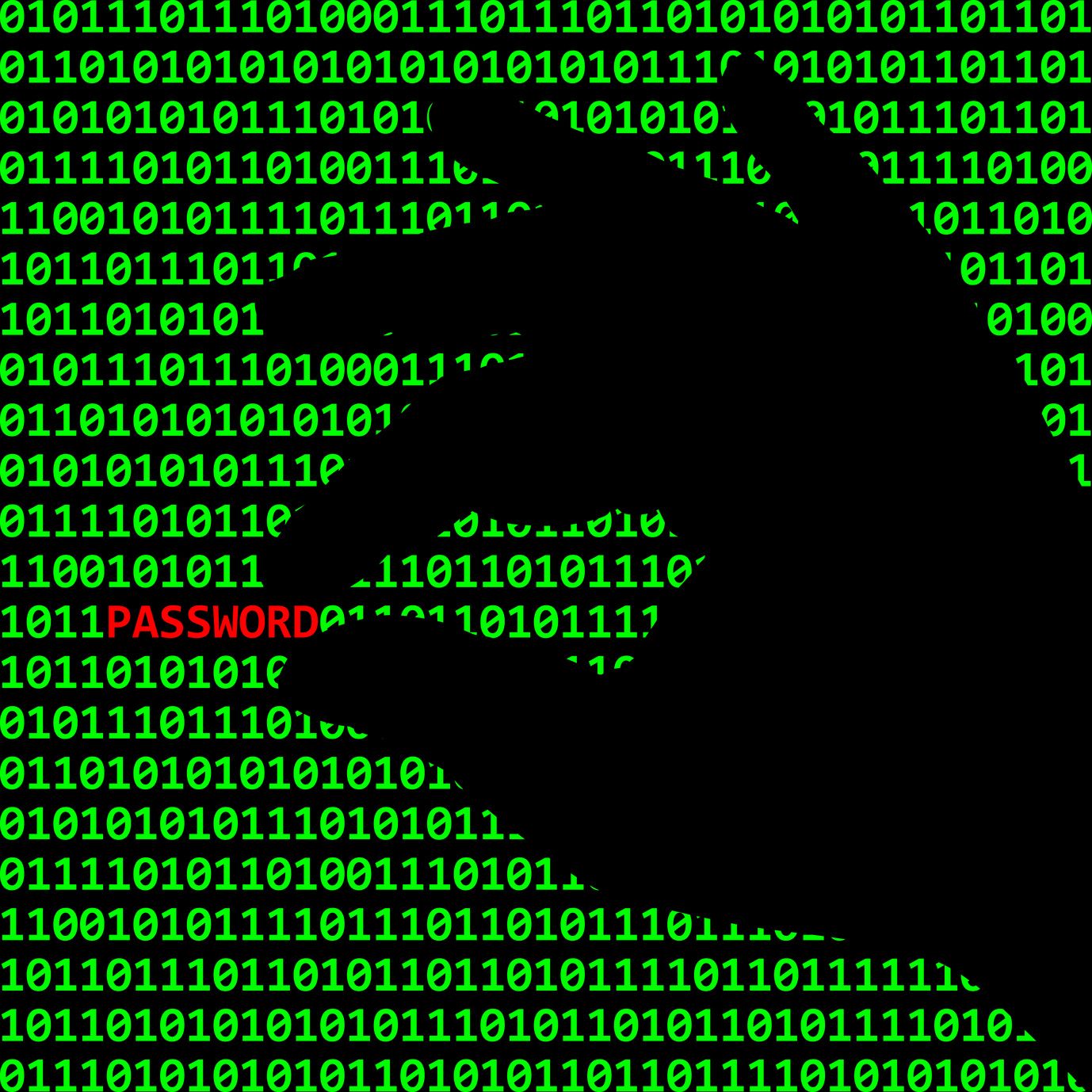 Instagram post: Binary data forms a memorable identity silhouette