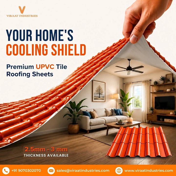 Roofing creative ad: Roof sheet peeled back revealing cool room