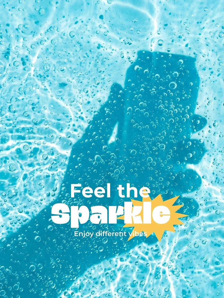 Packaged Drinking Water creative ad: Bubbles create sparkling sensory world