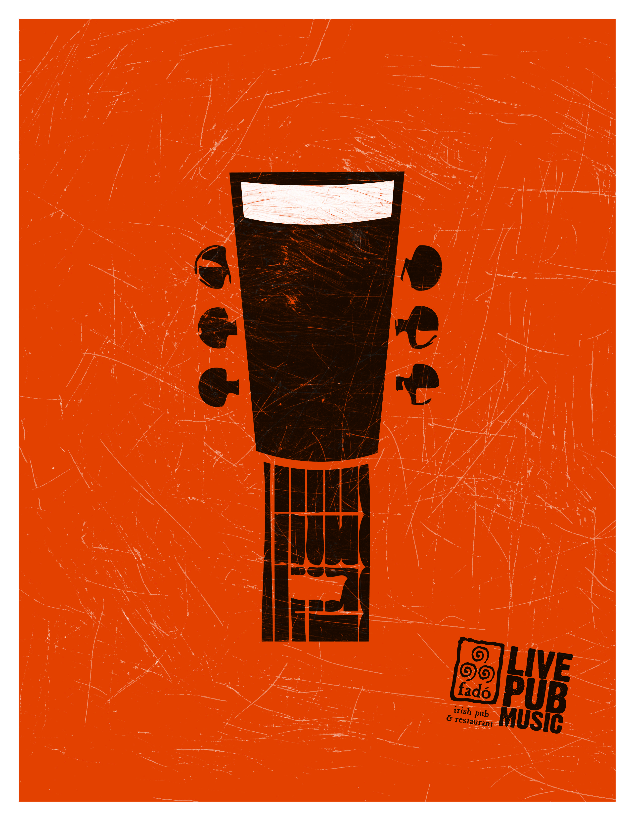 Instagram post: Beer glass becomes music-stage motif